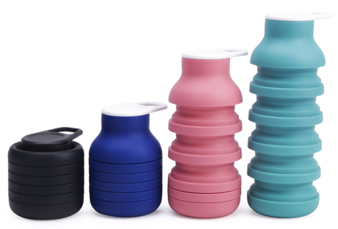Foldable Silicone Sports Water Bottle