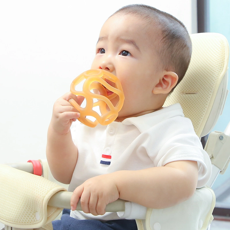 Hollow-out Soft Silicone Baby Grasp Ball 