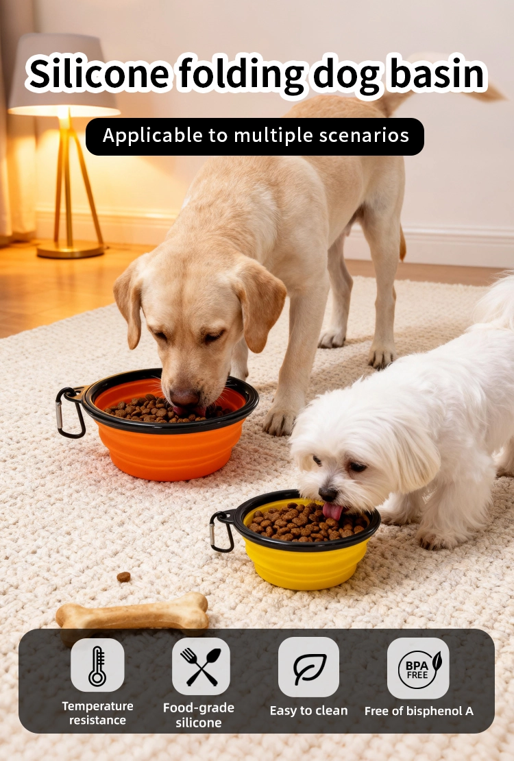 Silicone Collapsible Dog Bowl