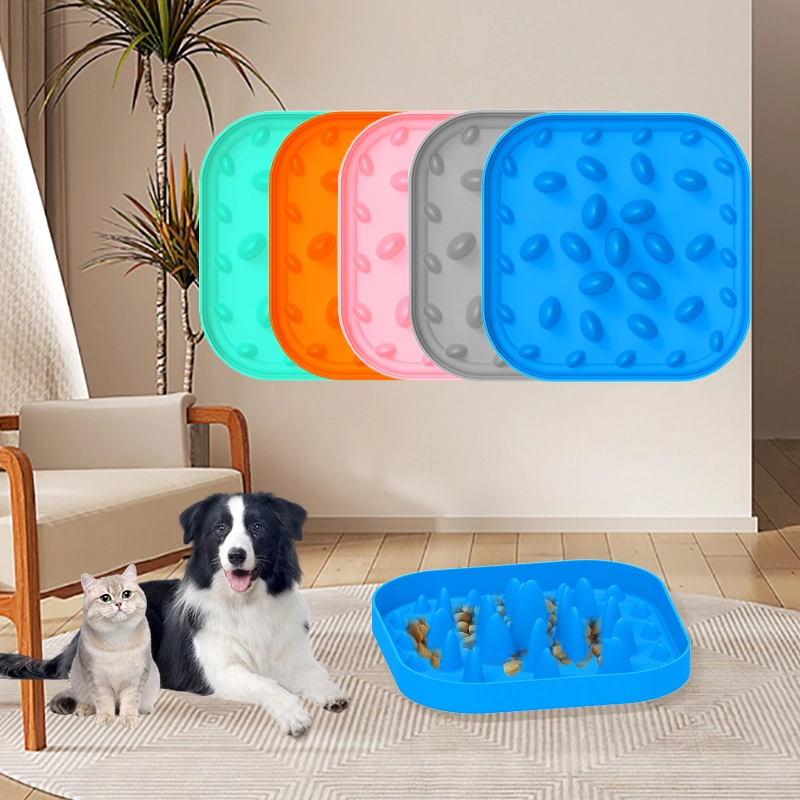 Square Forest Design Pet Licking Mat
