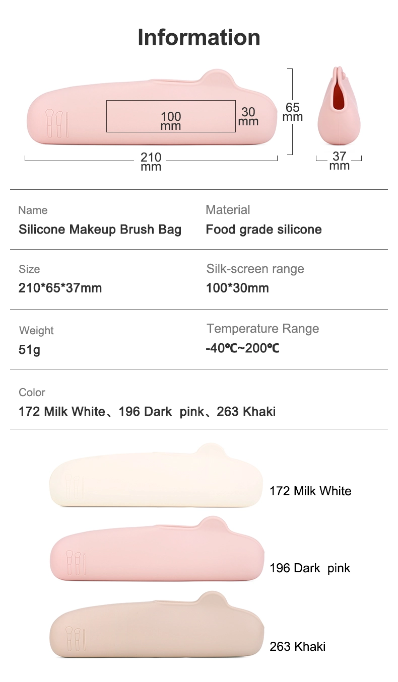 Silicone Makeup Brush Bag