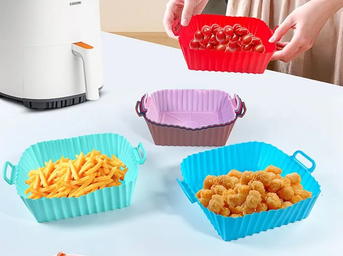Square Air Fryer Silicone Baking Pan 55g