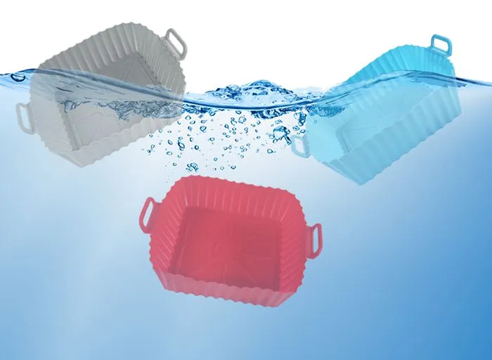 Square Air Fryer Silicone Baking Pan 55g Square Air Fryer Silicone Baking Pan 55g