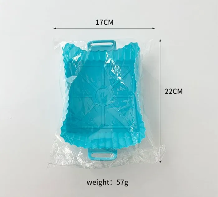 ​ Square Air Fryer Silicone Baking Pan 55g