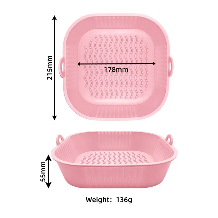 Silicone Wave Air Fryer Liners Square