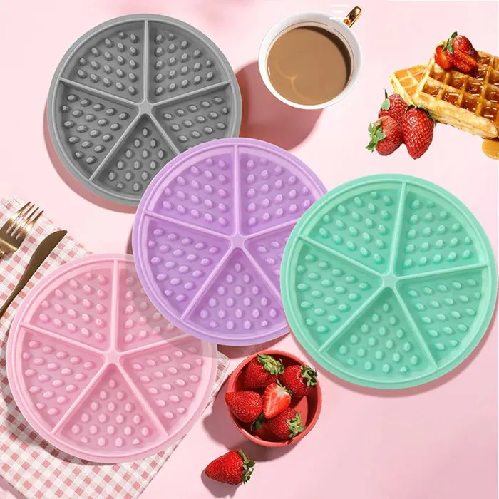 Round Silicone Waffle Mold
