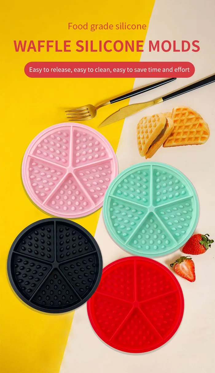 Round Silicone Waffle Mold