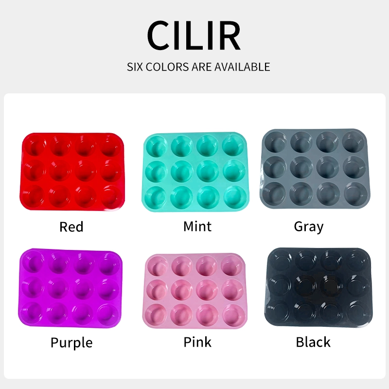 12-Cavity Silicone Muffin Pan 12-Cavity Silicone Muffin Pan