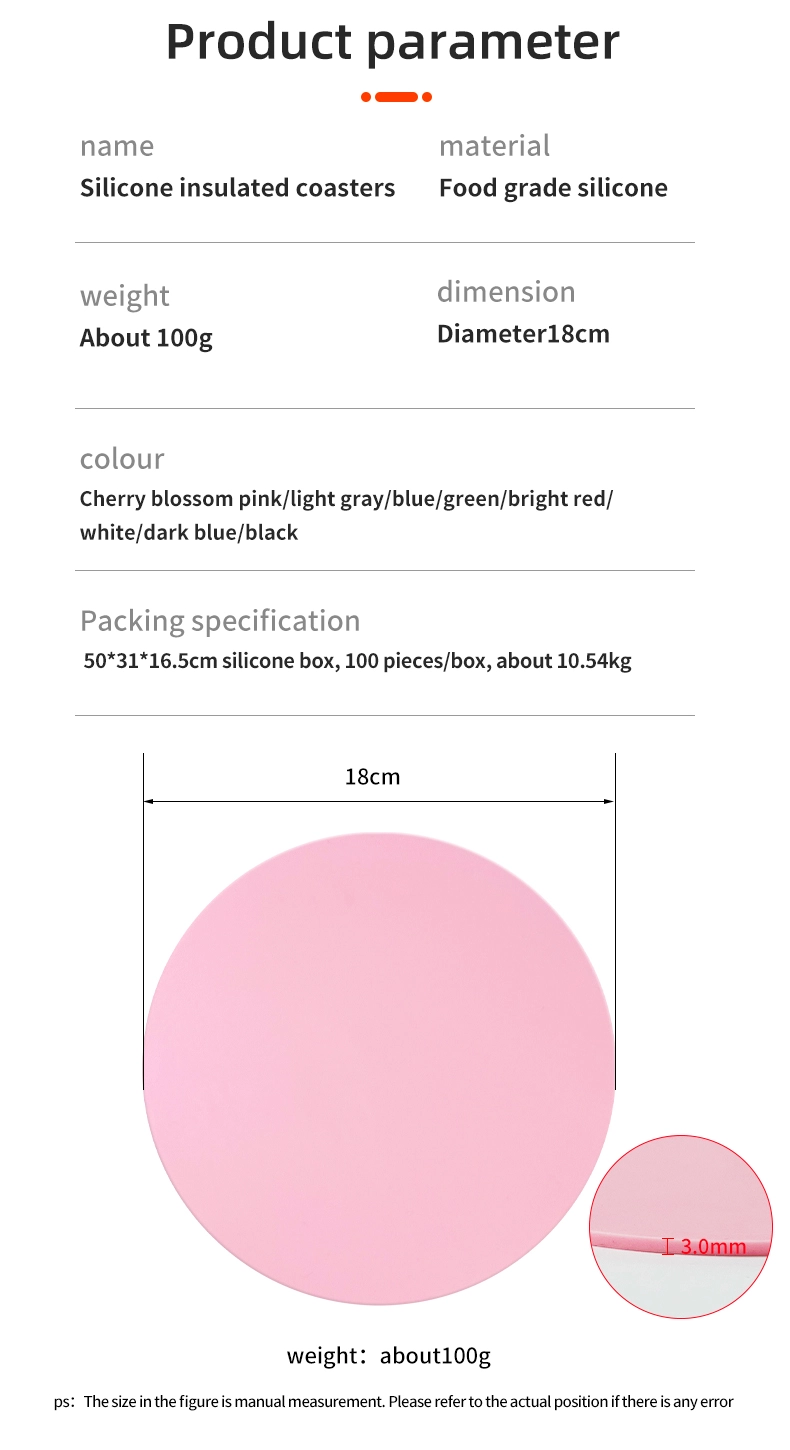 18cm Silicone Drink Coaster 