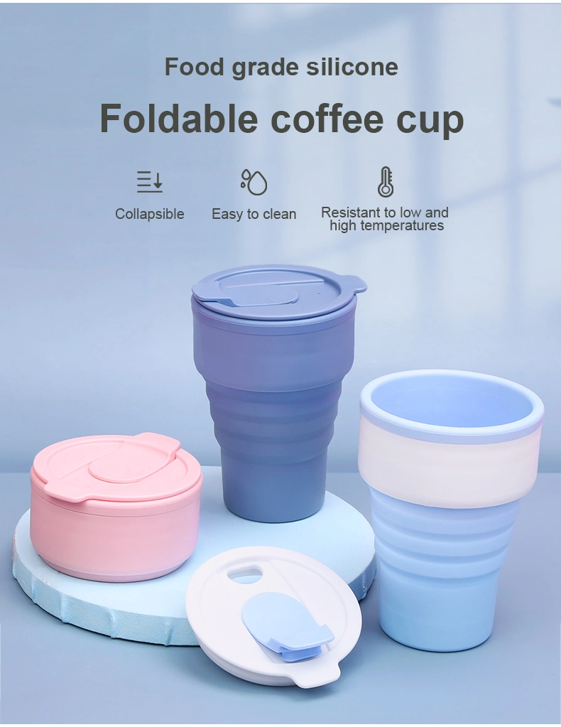 Reusable Foldable Silicone Coffee Cup 
