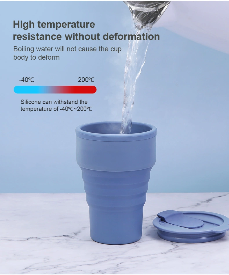 Reusable Foldable Silicone Coffee Cup 