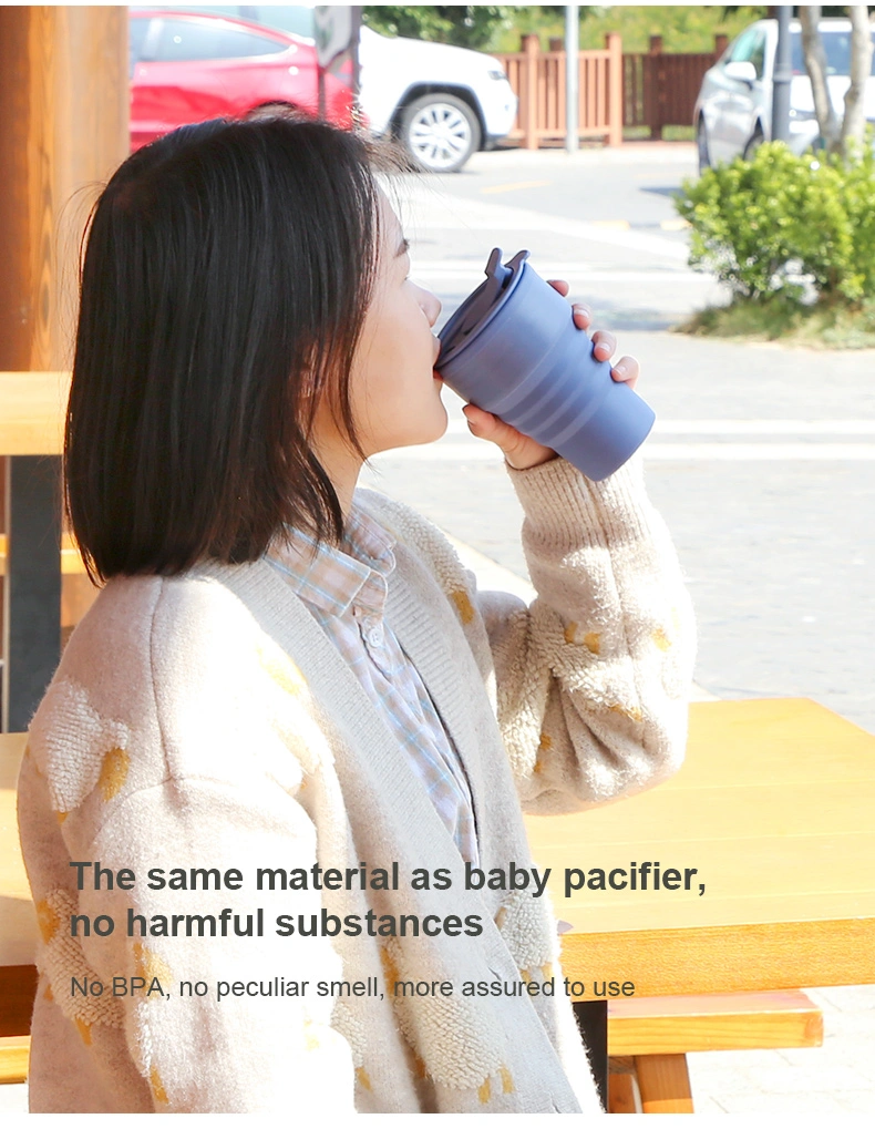 Reusable Foldable Silicone Coffee Cup 