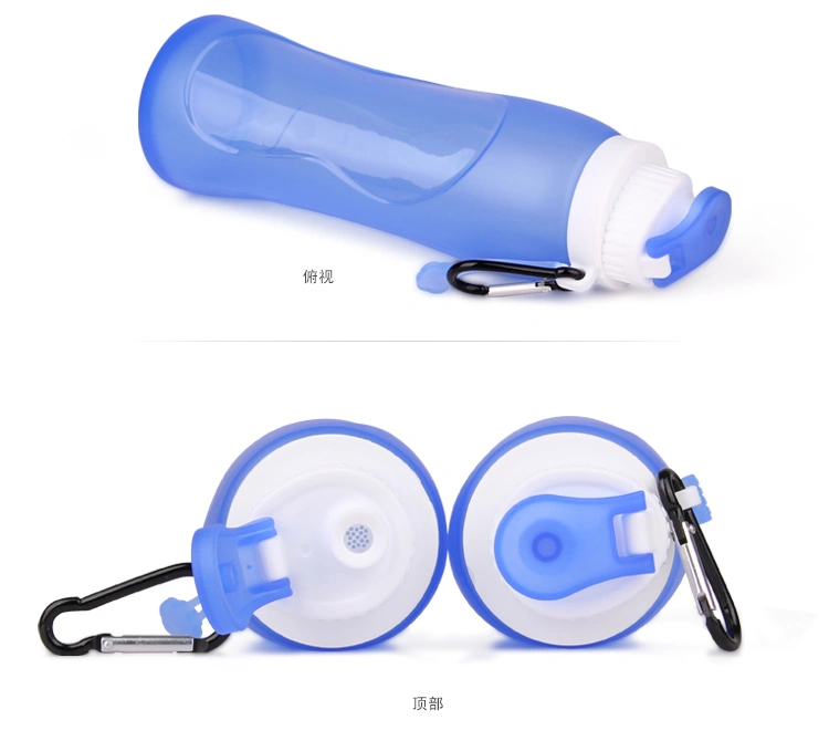​  500ml Silicone Collapsible Water Bottle