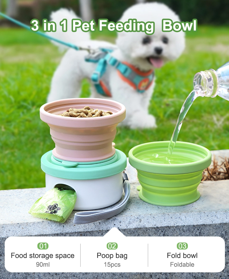 3 in 1 Portable Pet Feeding Bowl 