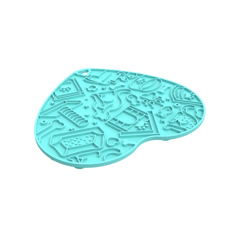 ​    ​Heart-Shaped Silicone Pet Licking Mat