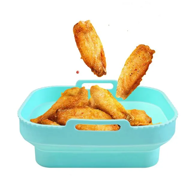 Foldable Rectangular Silicone Air Fryer Liner