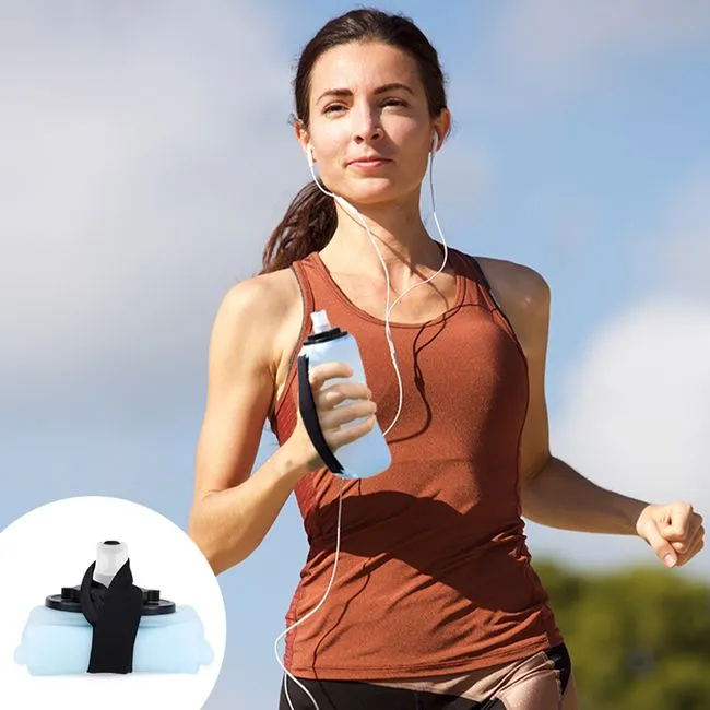  silicone water bottle 