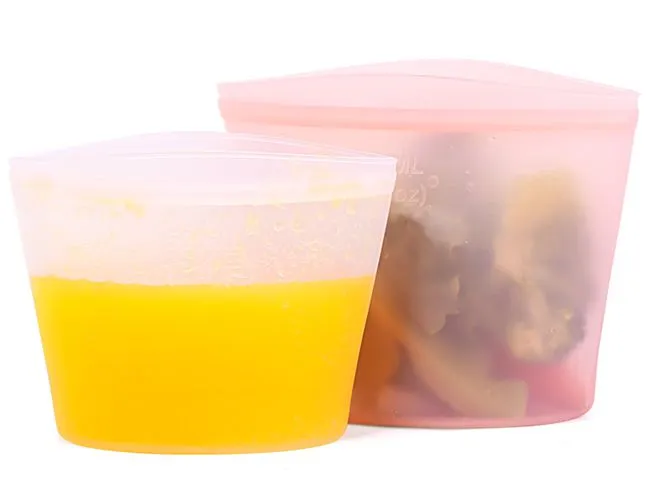 reusable silicone storage bags