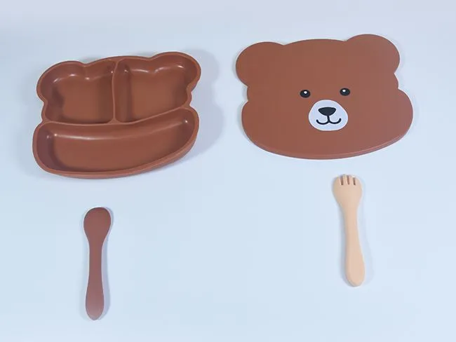 baby silicone feeding set 