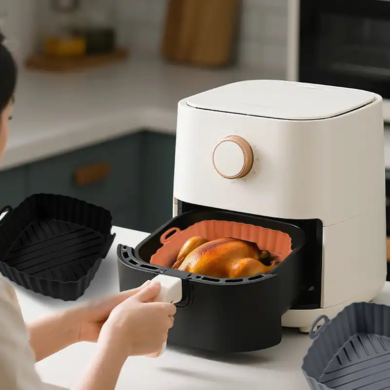 silicone air fryer baskets