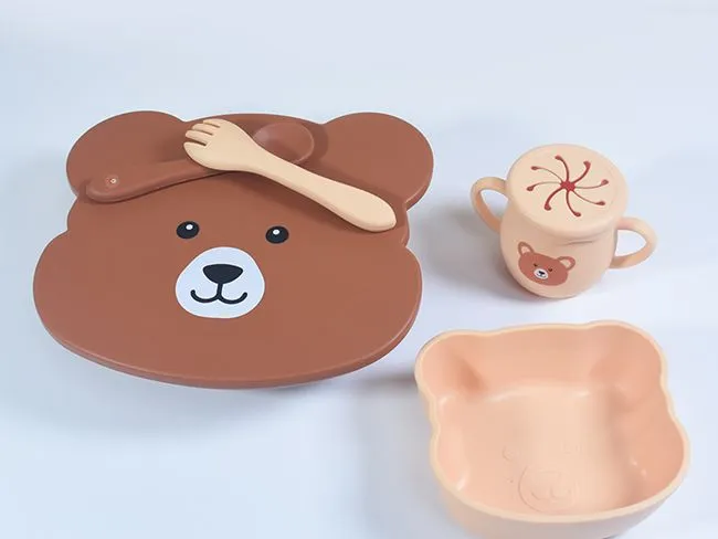 baby silicone feeding set baby silicone feeding set