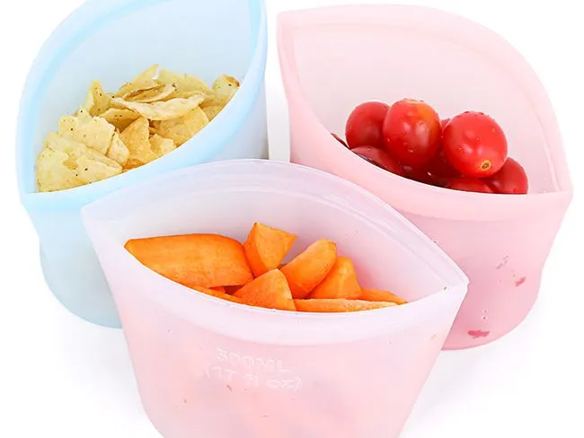 Reusable Silicone Food Bags Reusable Silicone Food Bags
