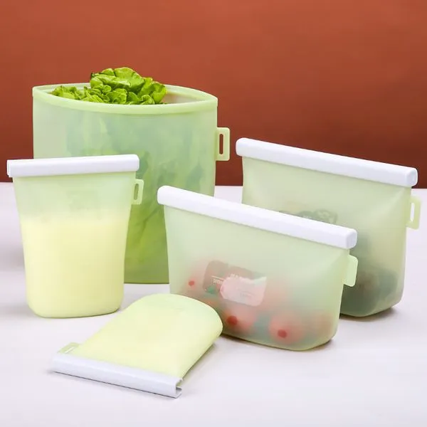 Reusable Silicone Food Bags Reusable Silicone Food Bags