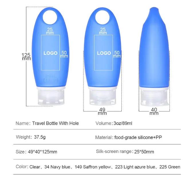 Leakproof Refillable Toiletry Containers