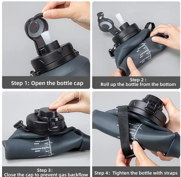 2.0L Collapsible Silicone Water Bottle