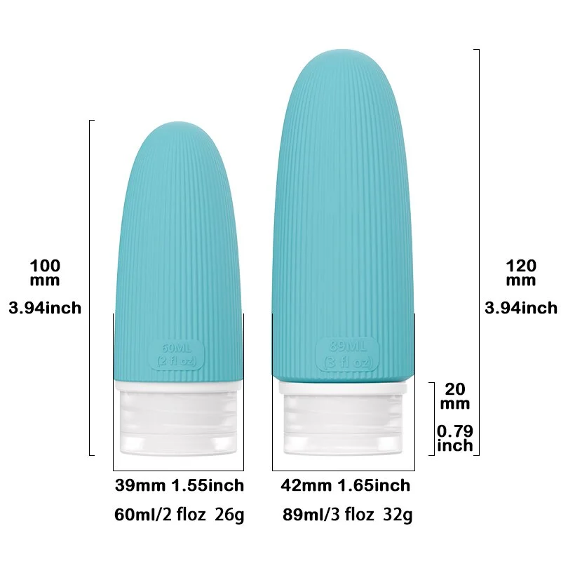 silicone refillable toiletry container silicone refillable toiletry container