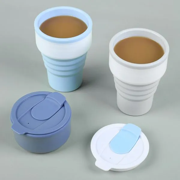 Reusable Foldable Silicone Coffee Cup 