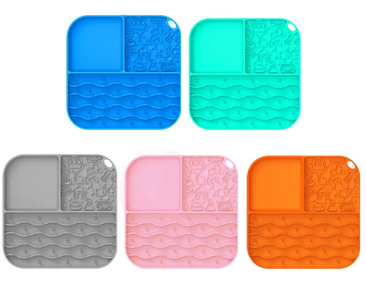 Square Silicone Pet Lick Pad Mat