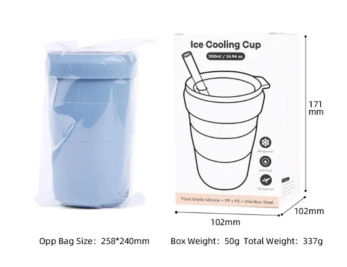 Silicone Ice Cream Makers size