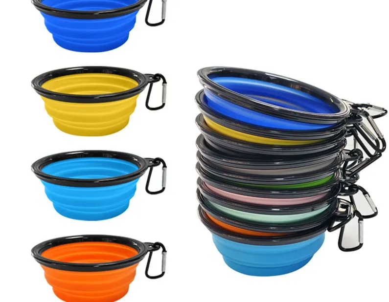 silicone collapsible dog bowl 